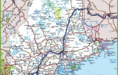 Maine Road Map - Maine State Map Printable