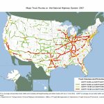 Major Truck Routes On The National Highway System: 2007   Fhwa   California Truck Routes Map