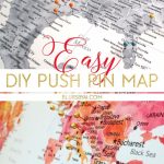 Making A Diy Travel Push Pin Map With One Of Blursbyai's Printable   Printable Map With Pins