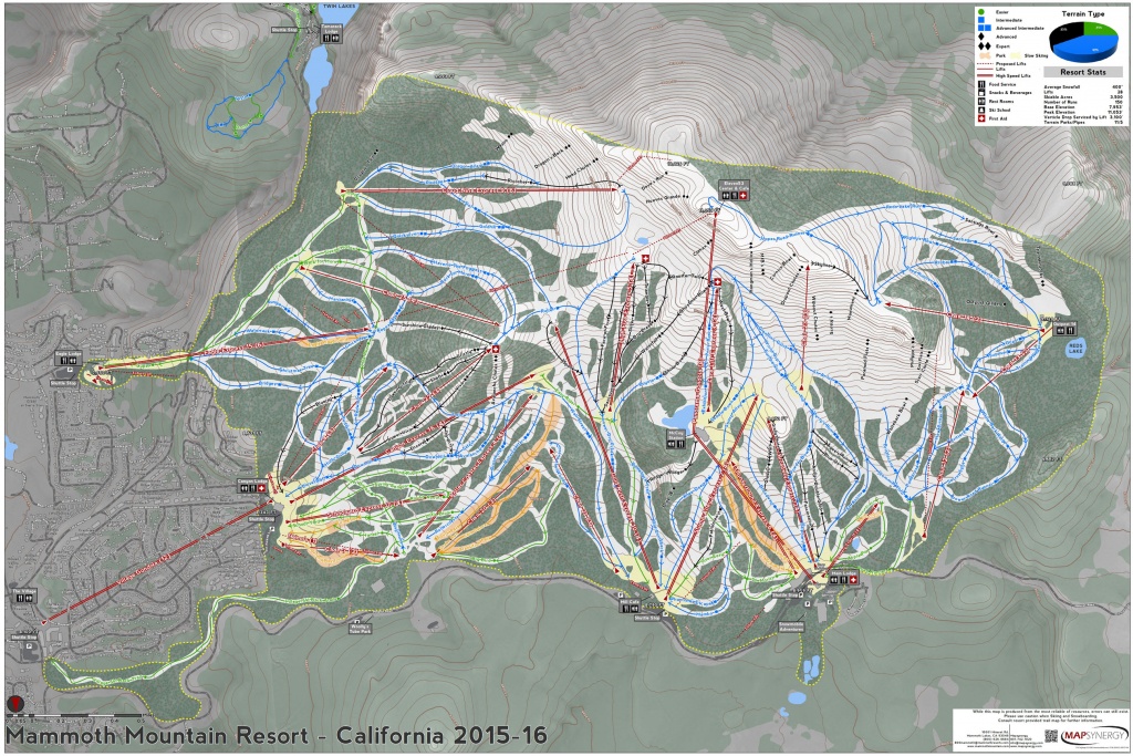 Mammoth Mountain - Skimap - Mammoth California Map