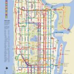 Manhattan Carte De Bus   Nyc Carte De Bus De Manhattan (New York   Printable Manhattan Bus Map