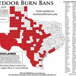 Many Texas Panhandle Counties Remain Under Burn Ban For 4Th Of July   Burn Ban Map Of Texas
