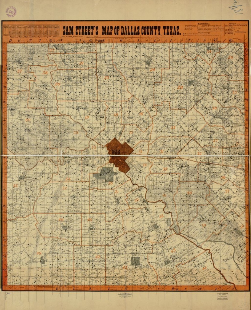 Map, 1900/1999, Real Property, Maps | Library Of Congress - Map Records Dallas County Texas