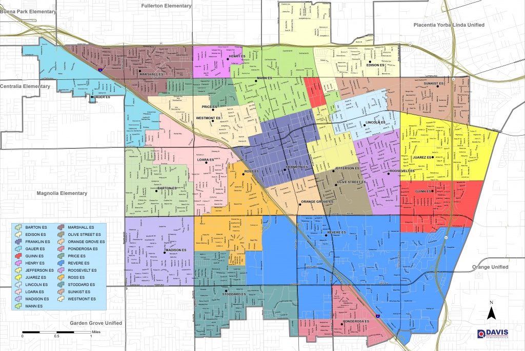 Map And Boundaries | Anaheim Elementary School District - Anaheim California Map