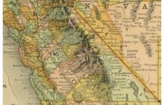 Map - California And Nevada, 1887 - Original Art, Antique Maps &amp; Prints - Antique Map Of California