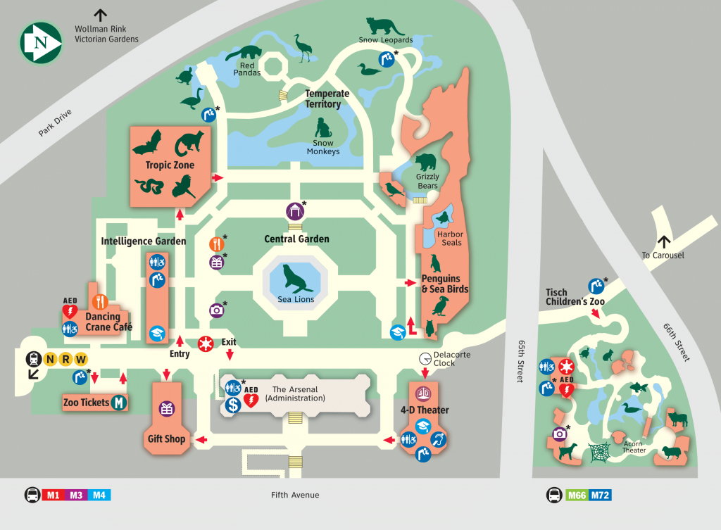 Map - Central Park Zoo - Printable Map Of Central Park Nyc
