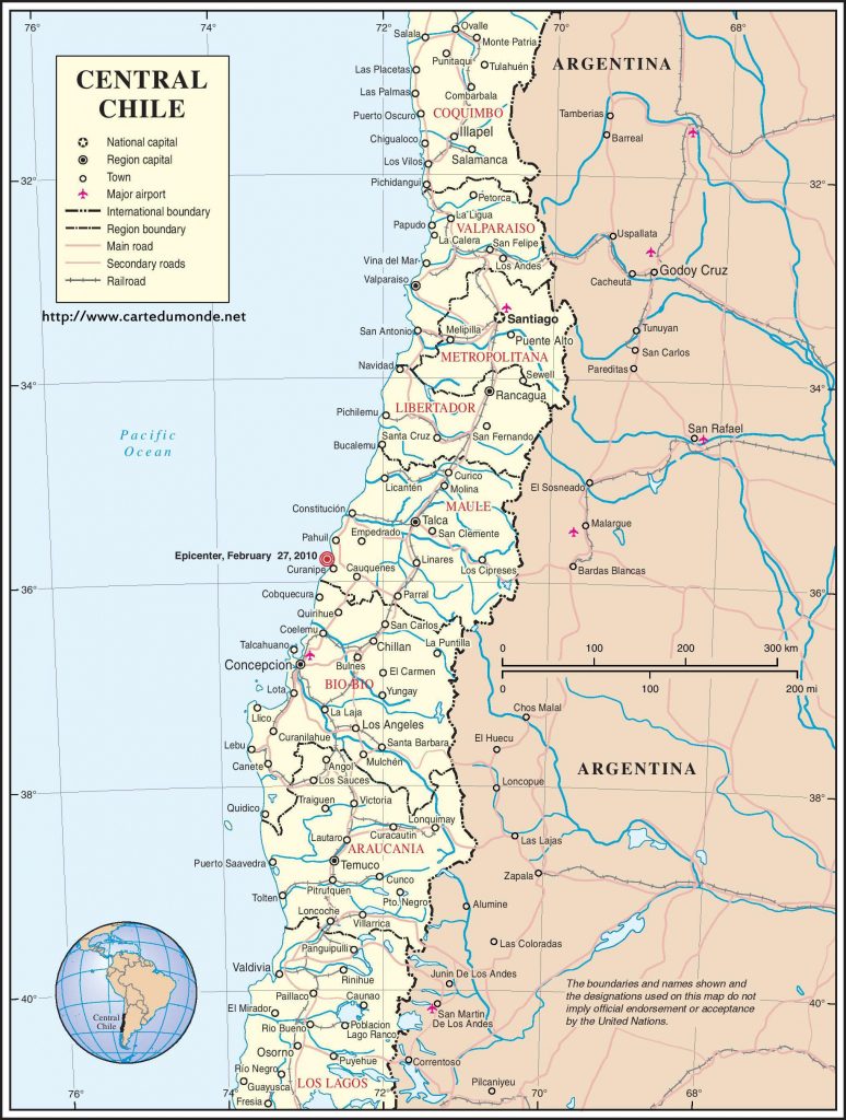 Map Chile, Country Map Chile Printable Map Of Chile Printable Maps