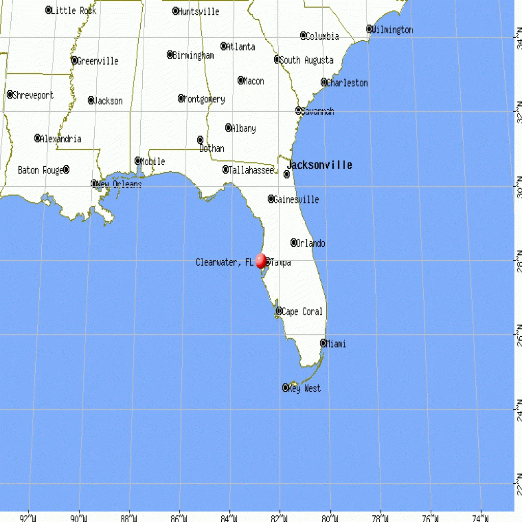 Map Clearwater Florida D1softball Clearwater Beach Florida On A Map 