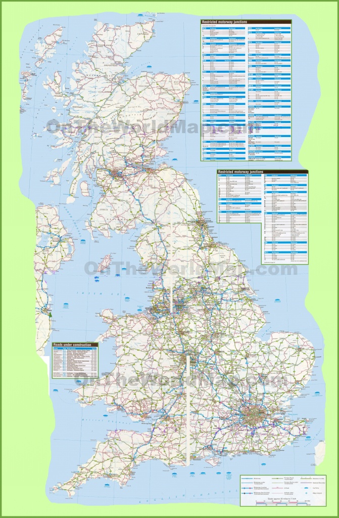Map Free Printable Road Maps Uk - Berkshireregion - Free Printable Driving Maps