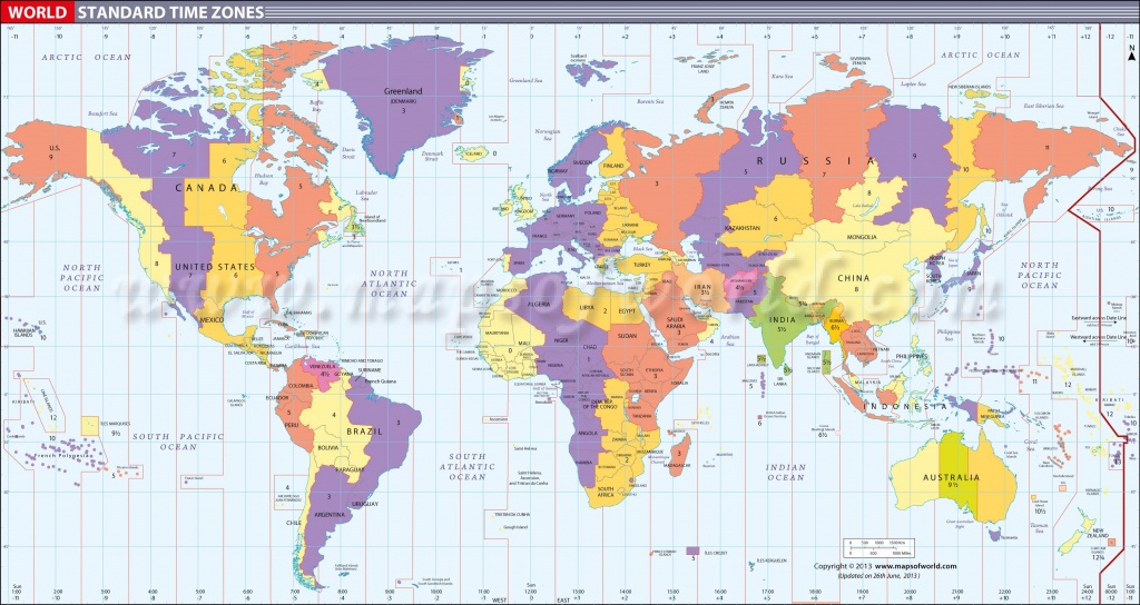Map In Large Print Of The World Inpinks | Free Printable World Time - Large Printable World Map