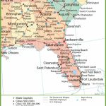 Map Of Alabama, Georgia And Florida   Alabama Florida Coast Map