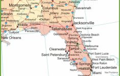 Map Of Alabama, Georgia And Florida - Map Of Northwest Florida Beaches