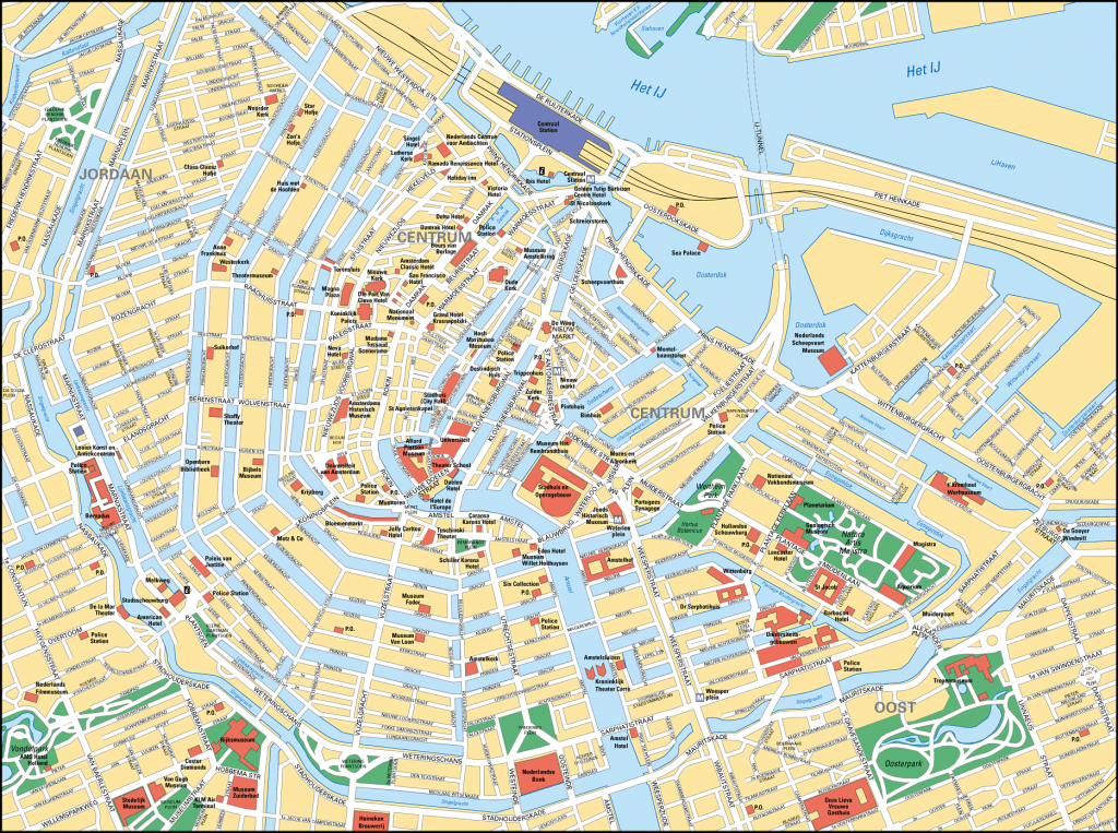 Tourist Map Of Amsterdam Printable - Printable Maps