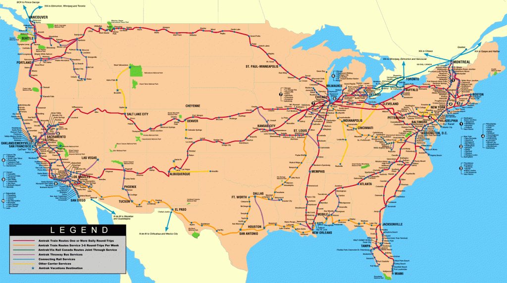 Map Of Amtrak Us Rail System [2279×1272] : Mapporn - Amtrak Florida Map ...