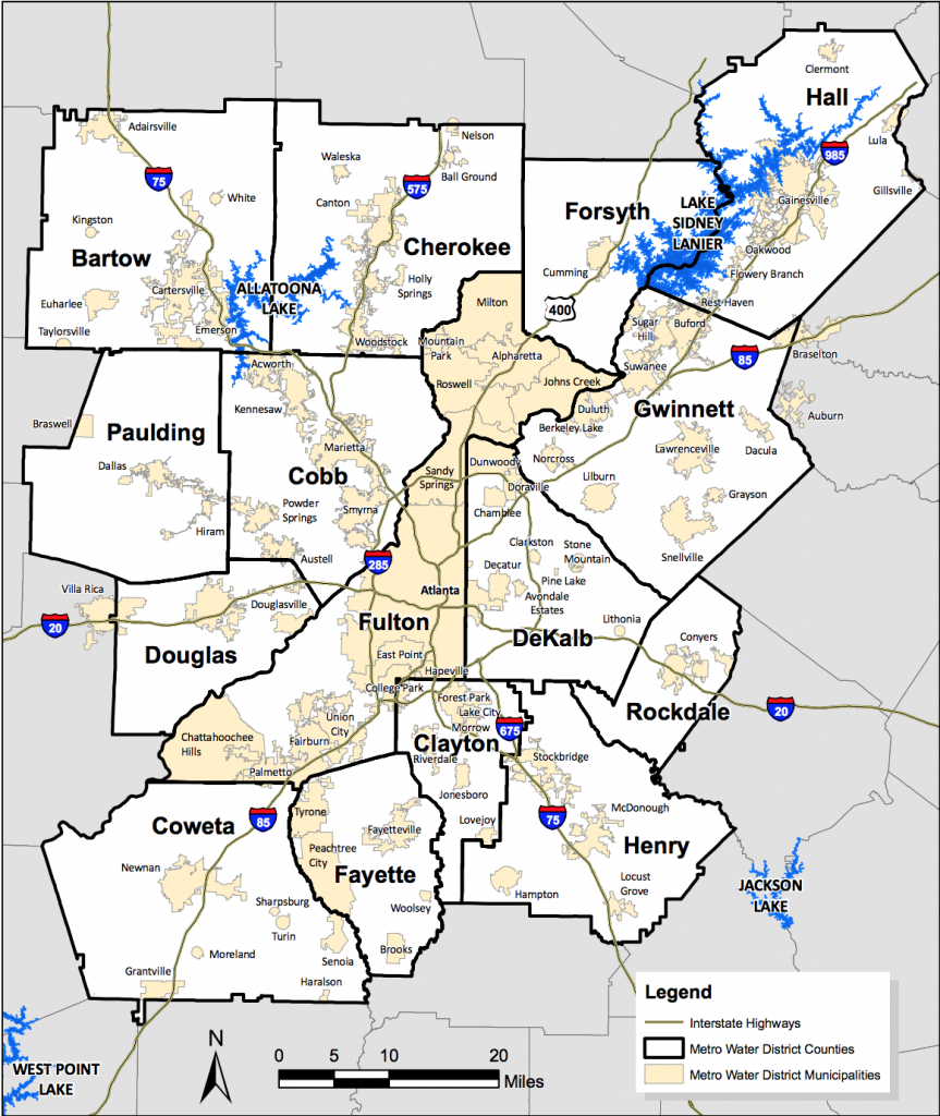 Map Of Atlanta Metro Cities And Suburbs? (Marietta, Smyrna: 2015 - Atlanta Texas Map