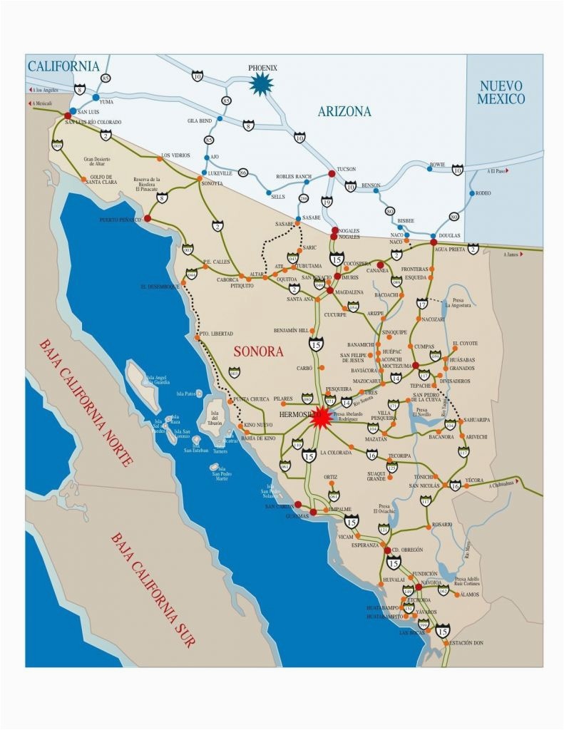 Map Of Baja California Norte | Secretmuseum - Baja California Norte Map