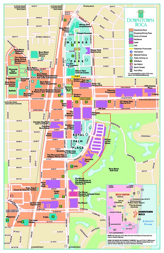 Map Of Boca Raton Area And Travel Information | Download Free Map Of ...