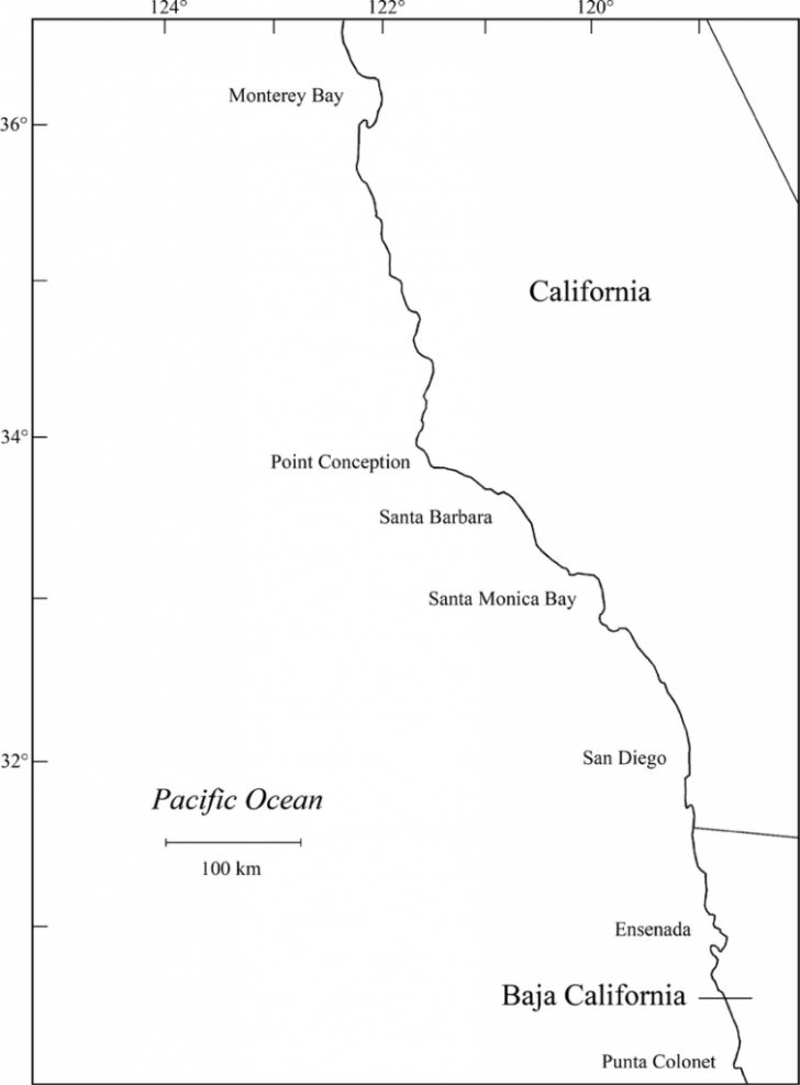 Map Of Southern California And Northern Mexico