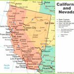 Map Of California And Nevada   California Nevada Map
