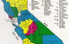 Map Of California. California Congressional District Map Inside ...