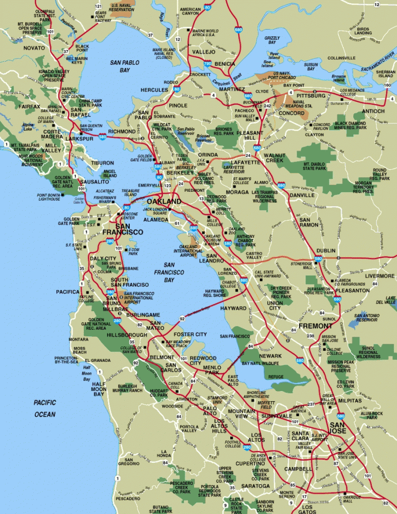 Map Of California Cities Near San Francisco – Map Of Usa District - Map Of Bay Area California Cities