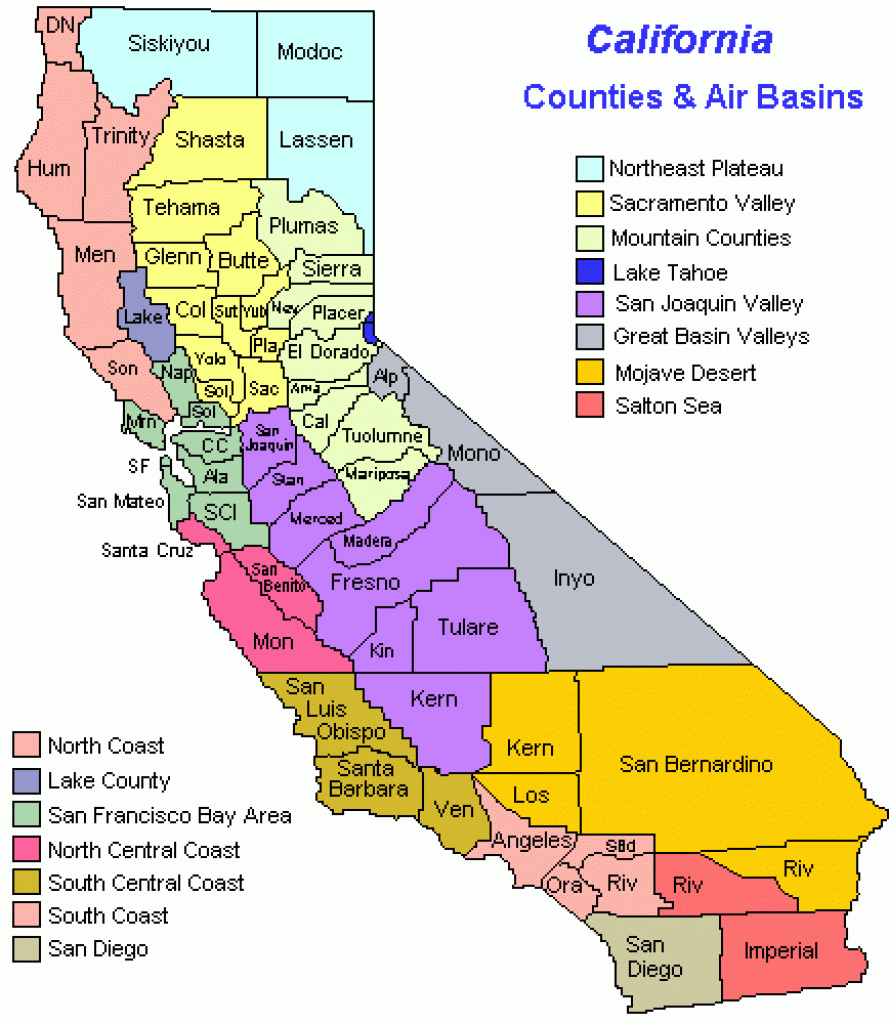 Map Of California Coast Cities And Travel Information | Download - California Beach Cities Map