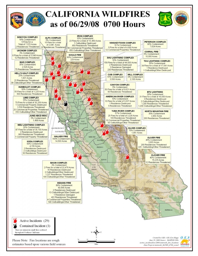 Map Of California Fires Last 5 Years | Download Them And Print - Active Fire Map California
