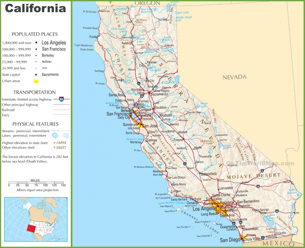 Map Of California Highways And Freeways | Download Them And Print - California Oversize Curfew Map