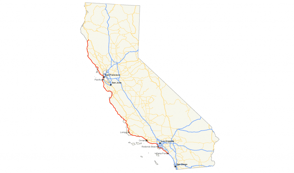 Map Of California Route 1 | Download Them And Print - California Oversize Curfew Map