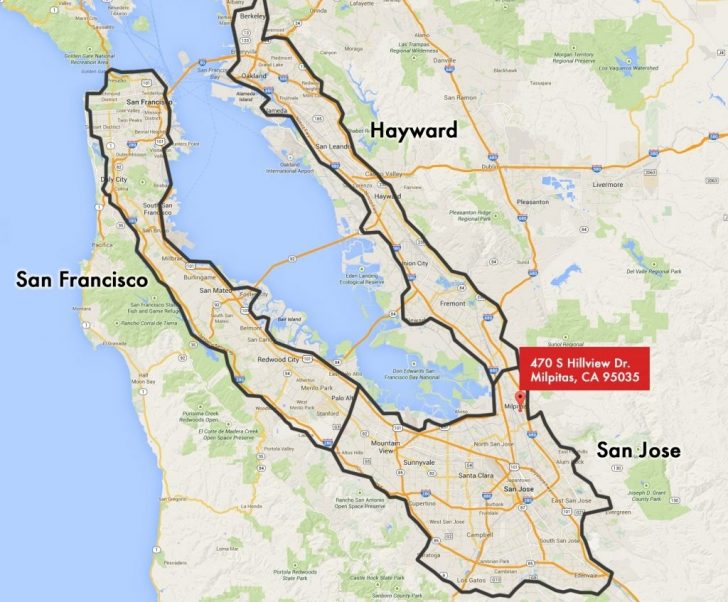 San Jose California Map