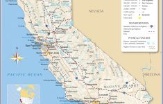 Map Of California State, Usa - Nations Online Project - California State Map