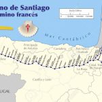 Map Of Camino De Santiago. Map Of Saint James Way With All The   Printable Map Of Camino De Santiago