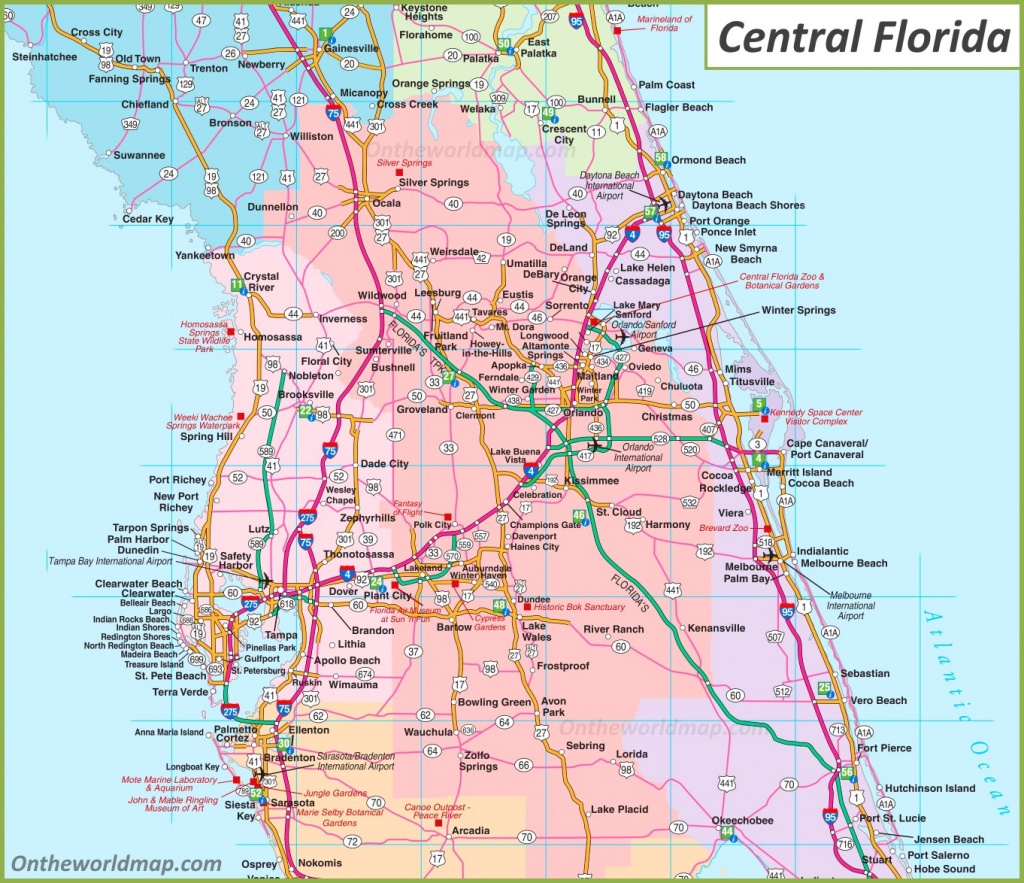 Map Of Central Florida - Map Of Central Florida
