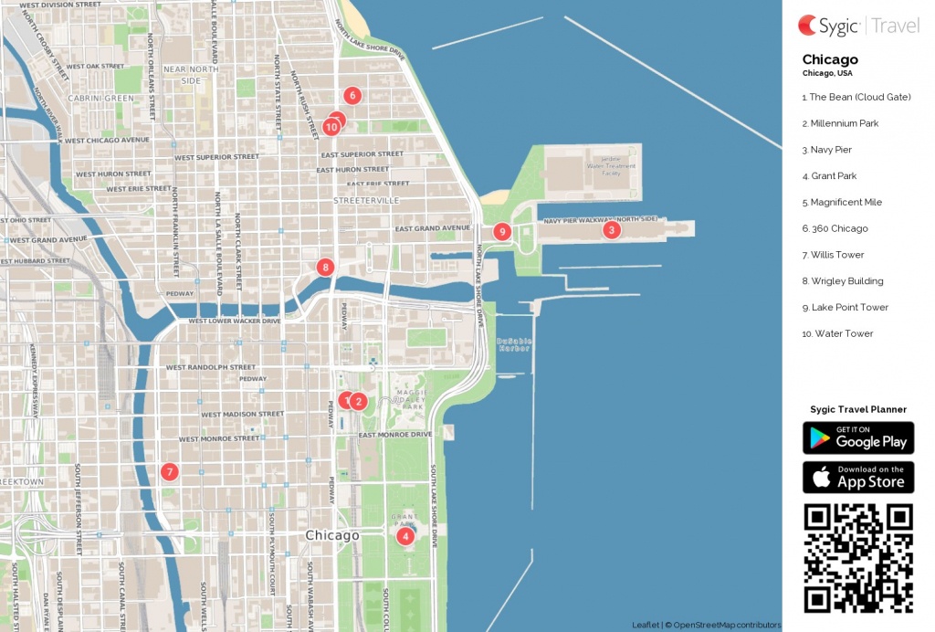 Map Of Chicago Printable Tourist 87318 Png Filetype | D1Softball - Chicago City Map Printable