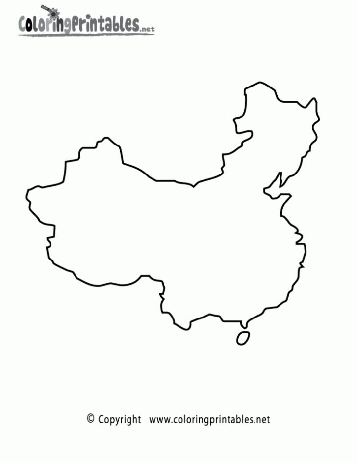 Printable Map Of China For Kids