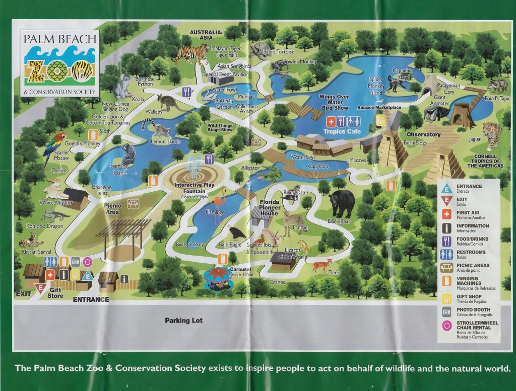 Map Of Complex Palm Beach Zoo Palm Beach, Beach, Map Zoos In