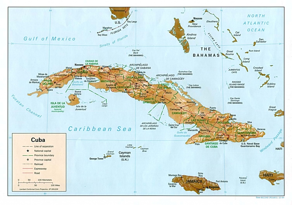 Map Of Cuba - Printable Map Of Cuba