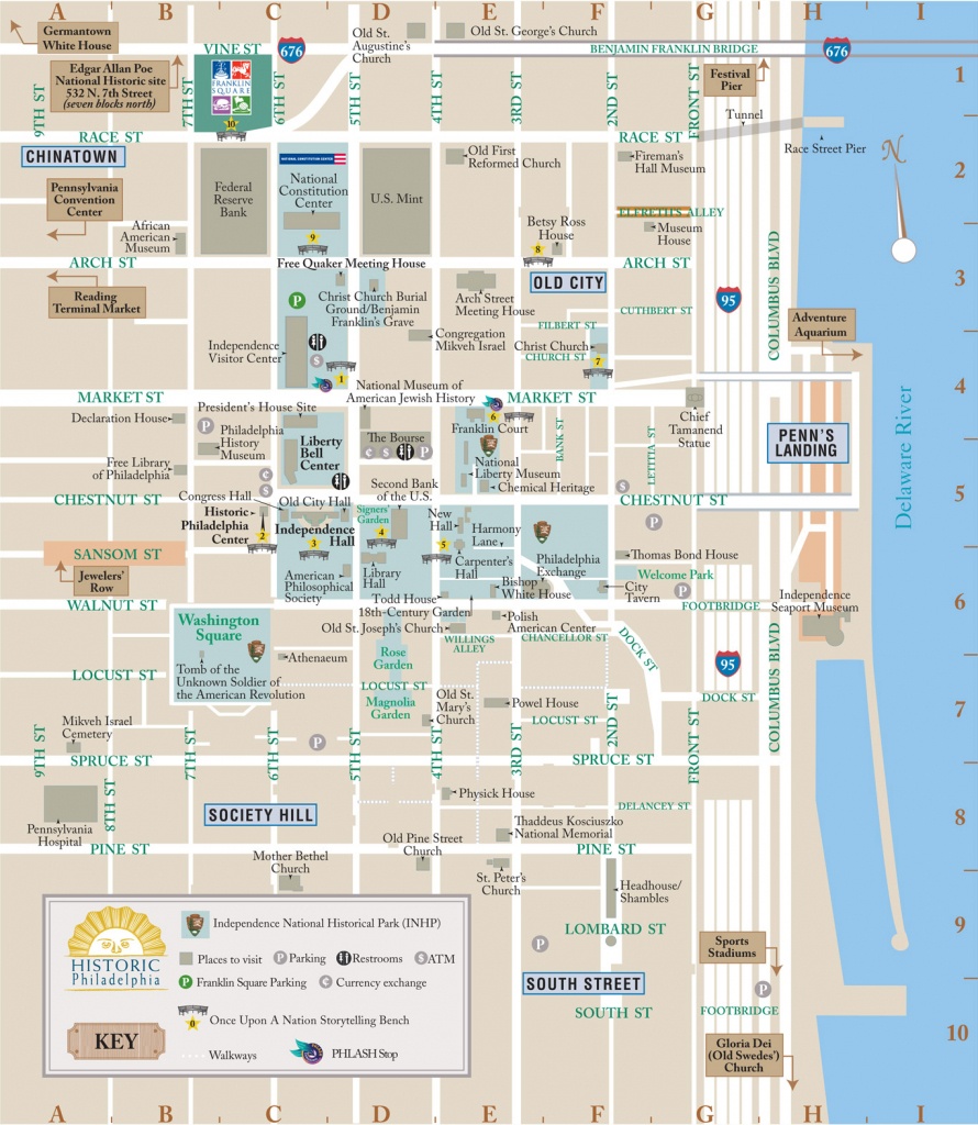 Map Of Downtown Philadelphia And Travel Information | Download Free - Map Of Old City Philadelphia Printable