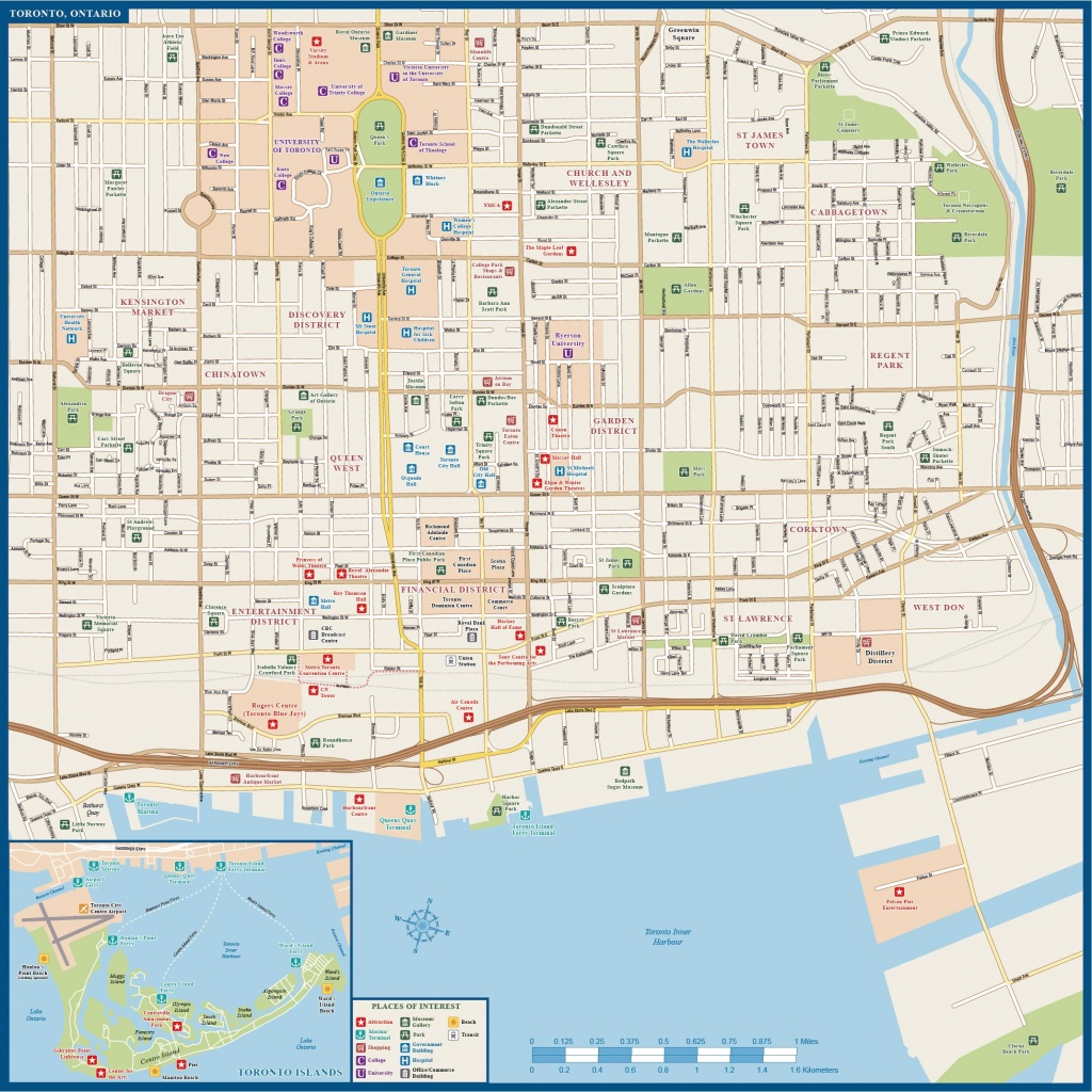 Map Of Downtown Toronto Downtown Toronto Map Canada Printable Map Of Downtown Toronto 