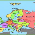 Map Of Europe With Countries And Capitals   Printable Map Of Europe With Countries And Capitals