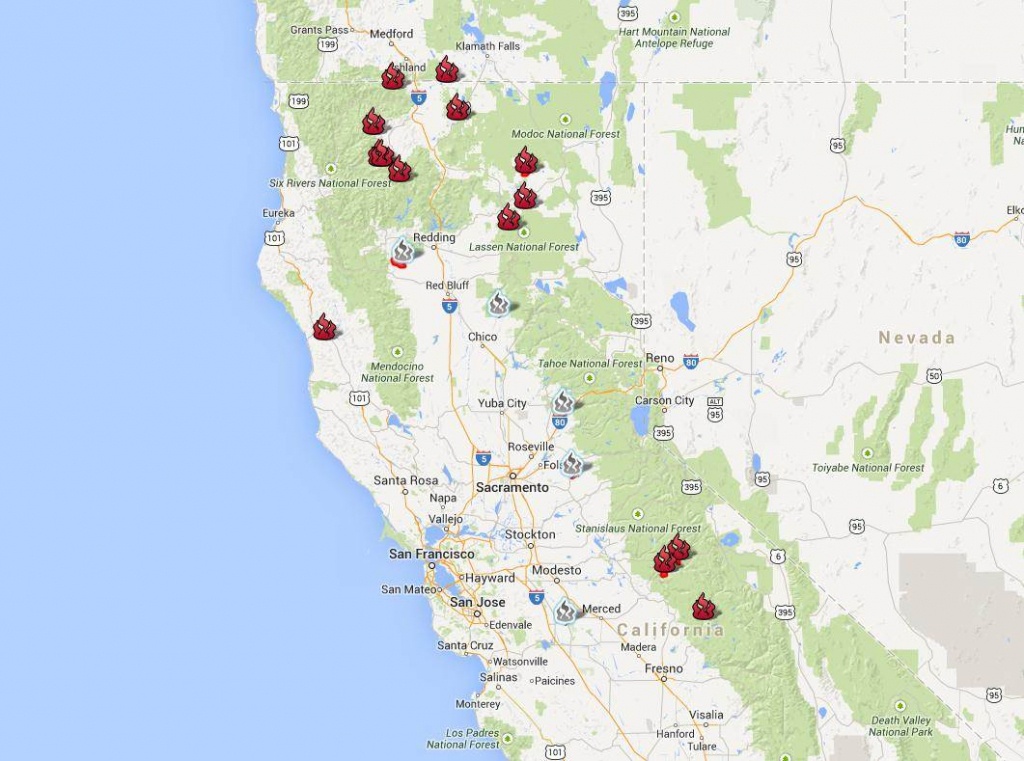 Map Of Fires In Northern California And Southern Oregon | Download - California Oregon Fire Map