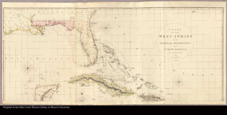 Map Of Florida And The Caribbean Islands] - Jcb Map Collection - Map Of ...