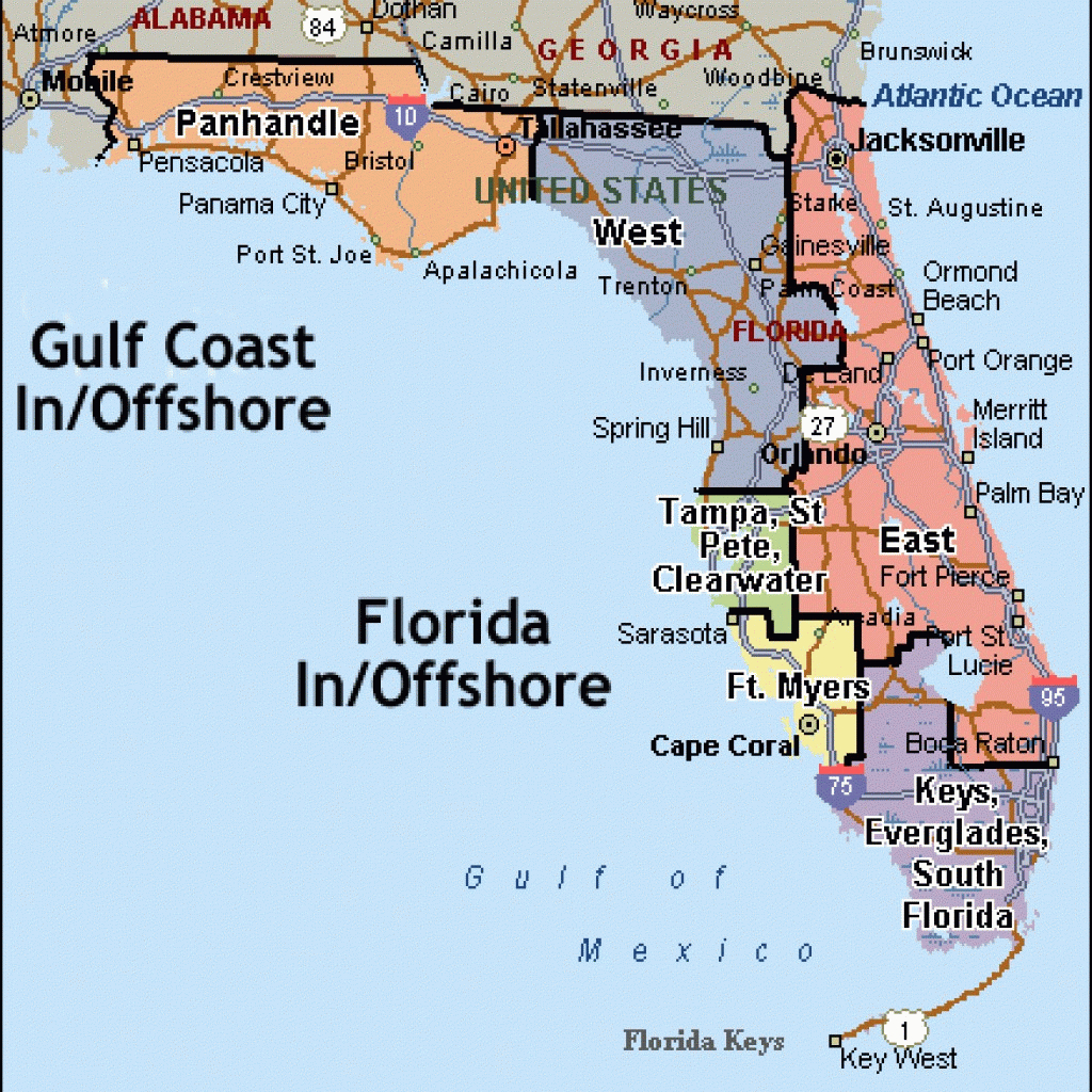 Map Of Florida Beaches On The Gulf Side - New Images Beach - Alabama Florida Coast Map