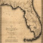 Map Of Florida From The 1800S 139 Ancient New World | Etsy   Florida Old Map