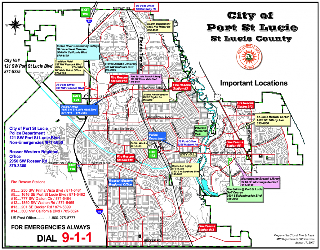 Map Of Florida Port St Lucie | Map Of Us Western States - Florida Map With Port St Lucie