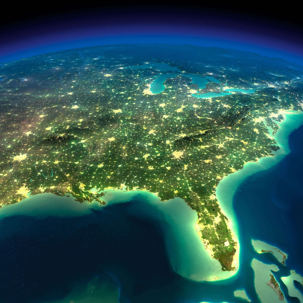 Map Of Florida - Satellite Map Of Florida