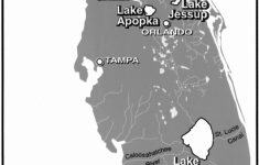 Map Of Florida Showing The Everglades And The Study Lakes | Download - Map Of Florida Showing The Everglades