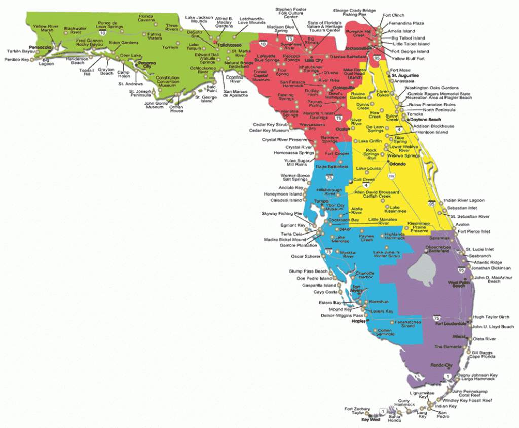 Map Of Florida State Parks | Compressportnederland - Florida State Campgrounds Map