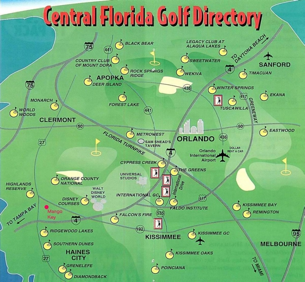 Map Of Golf Courses In Florida And Travel Information | Download - Best Golf Courses In Florida Map