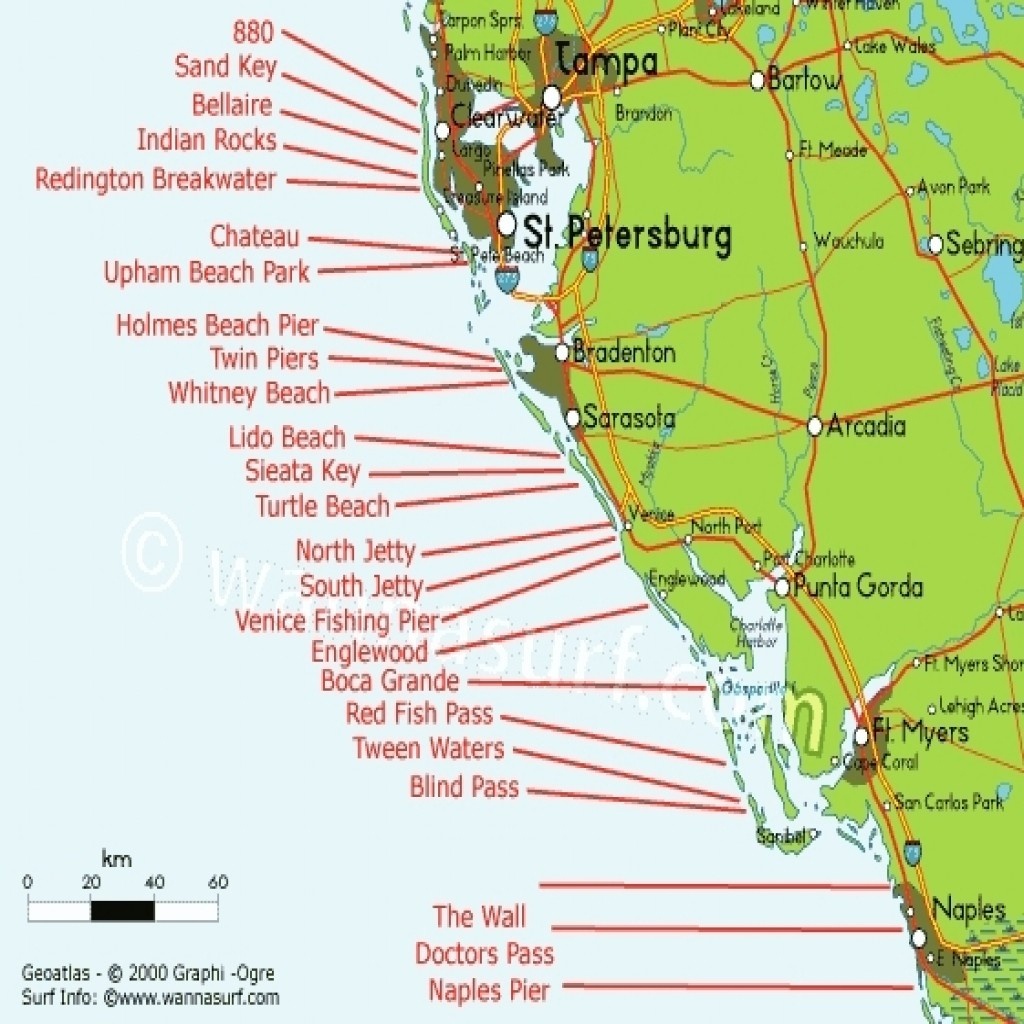 Map Of Gulf Coast States West Florida Free Regarding | D1Softball - Gulf Shores Florida Map